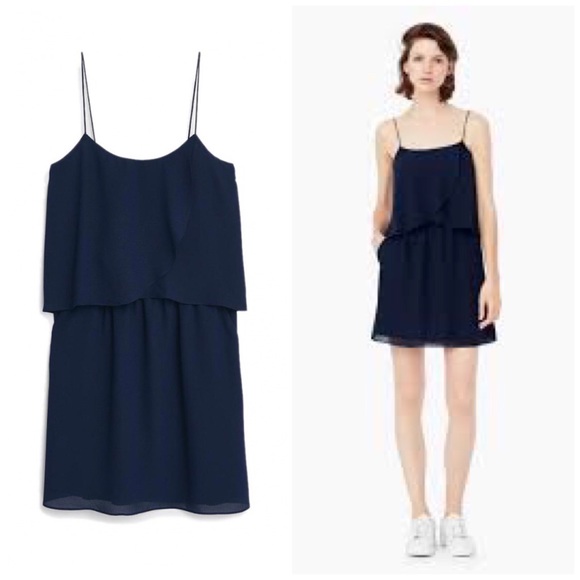 Mango Dresses & Skirts - ❗️2 for $20❗️ NWT MANGO Navy Textured Dress